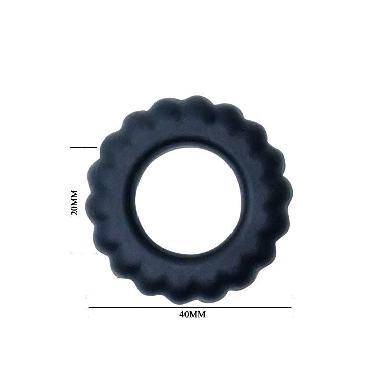 Baile - Anneau Cockring Titan Rouge - 2 cm