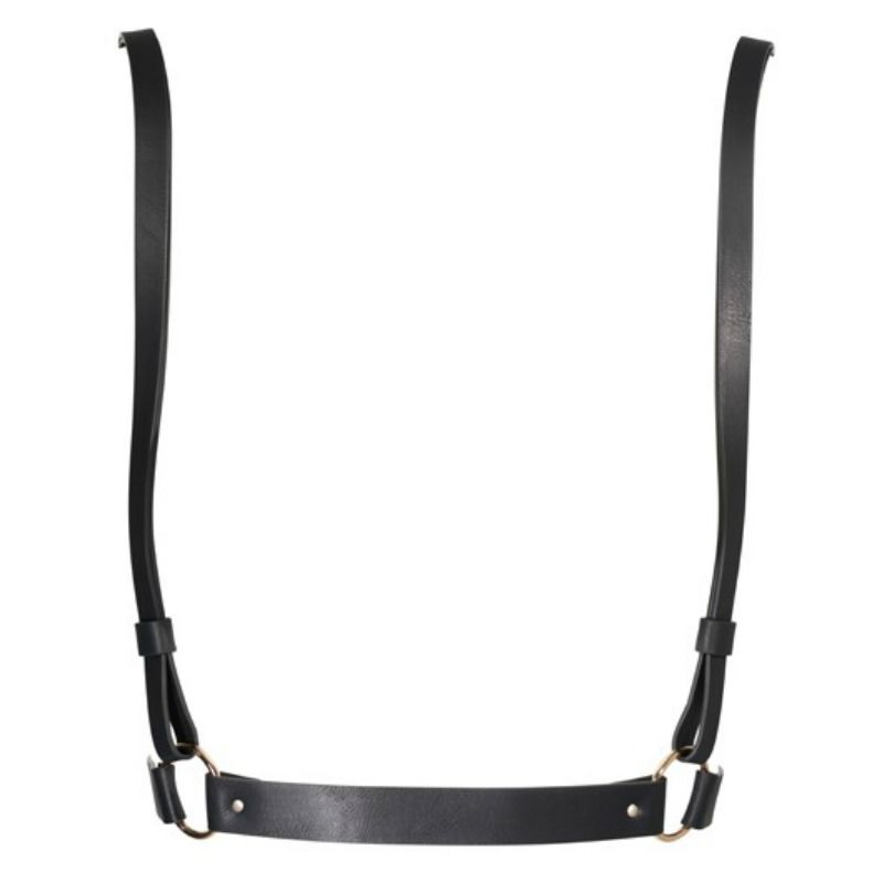 Bijoux Indiscrets - Harnais X en Cuir Vegan Maze - Noir