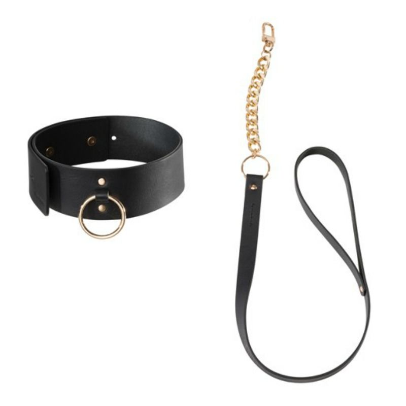 Bijoux Indiscrets - Tour de Cou et Laisse Maze - Noir