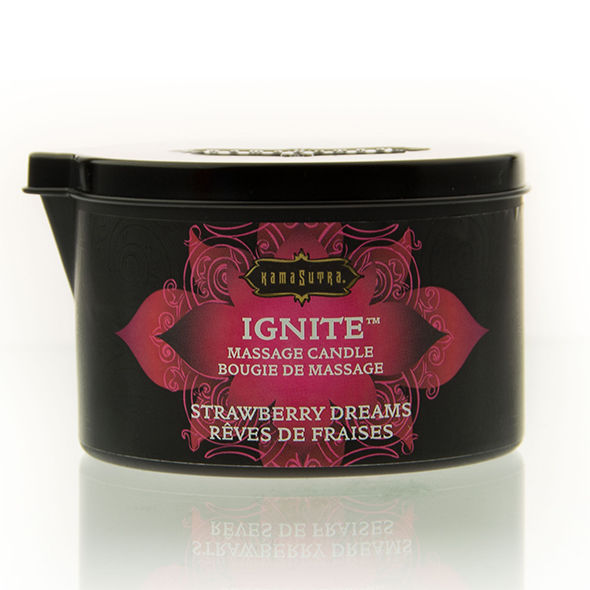 Bougie de Massage Rêves de Fraises 170g - Kamasutra - KAMASUTRA COSMETICS