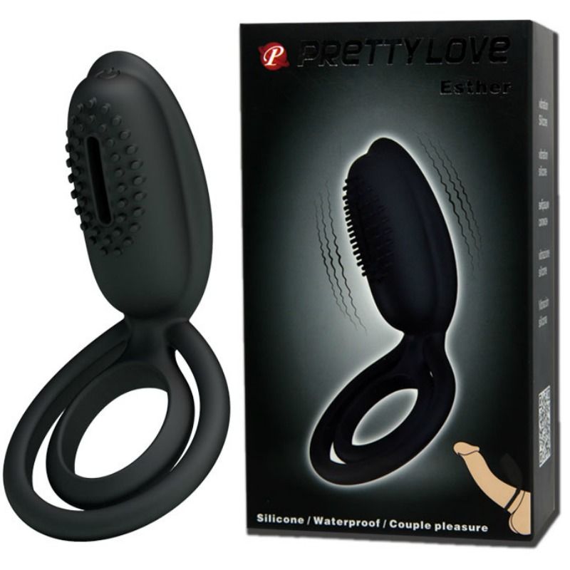 Anneau Vibrant Esther avec Stimulateur Clitoridien - Pretty Love