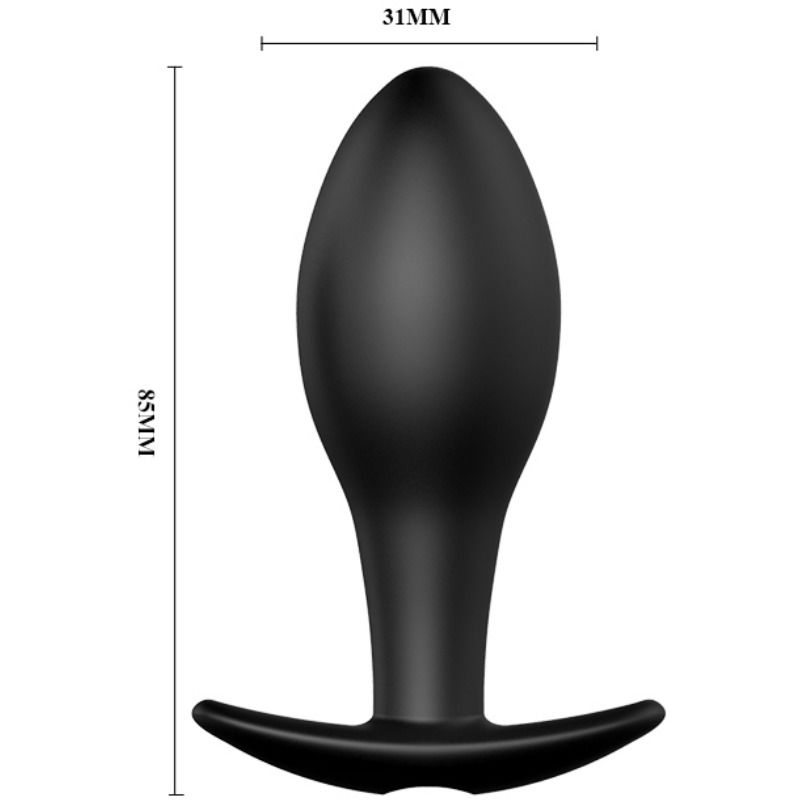 Plug Anal Vibrant Télécommandé Forme Ancre Noir - Pretty Love