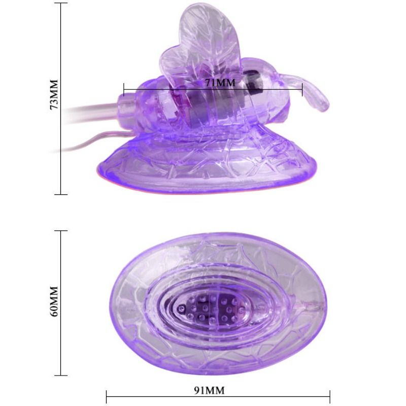 Baile - Stimulation Clitoris Vibrant en Forme de Papillon - Violet