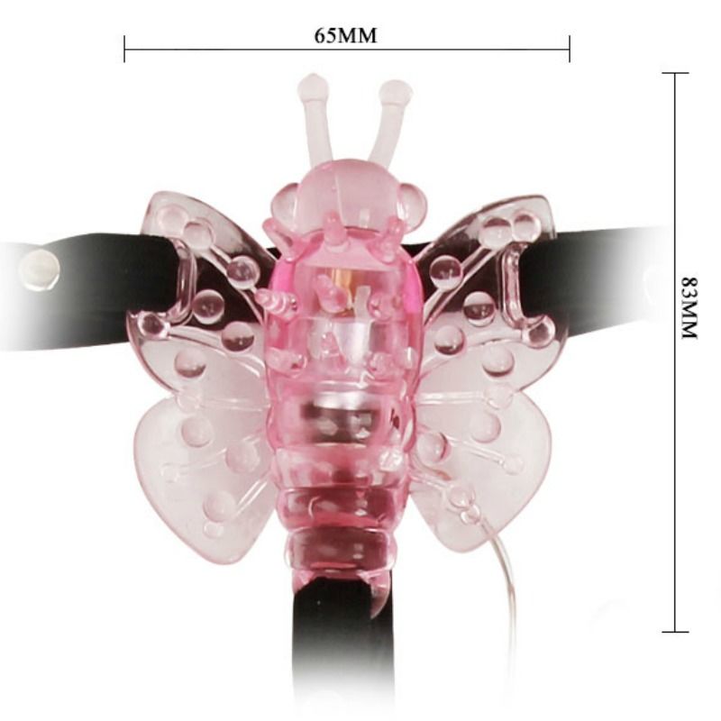 Baile - Harnais avec Vibro en Forme de Papillon pour Femme