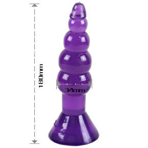 Baile - Plug Anal Ondulée 17 cm - Violet