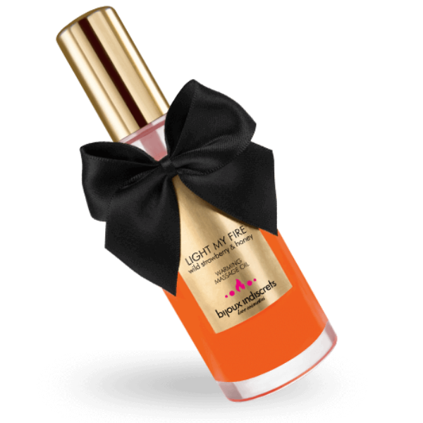 Bijoux Indiscrets - Huile de Massage Chauffante Light My Fire Fraise