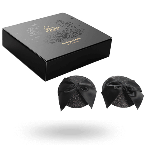 Bijoux Indiscrets - Cache-seins burlesques brilant - Noir