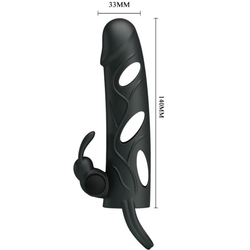 Gaine Pénienne Pretty Love Silicone Vibrante 14cm - Pretty Love