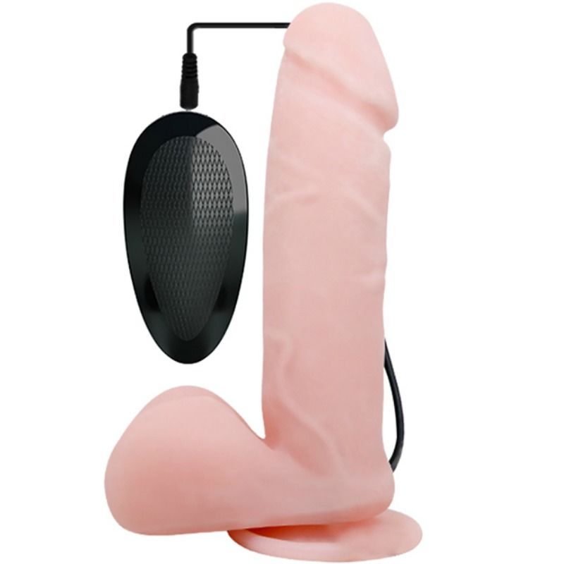 Baile - Gode Vibrant avec Ventouse Réaliste Oliver - 19,5 cm