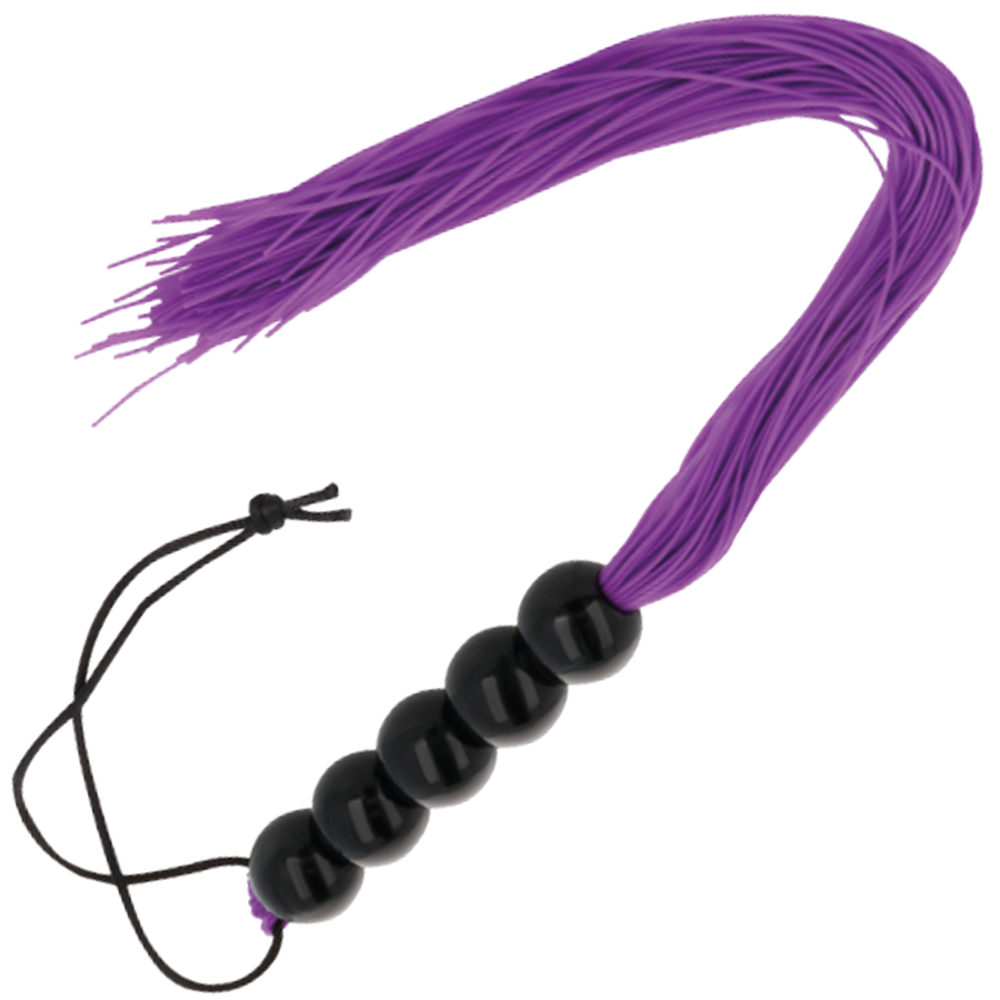 Darkness - Martinet BDSM avec Poignée Violet - 45 cm