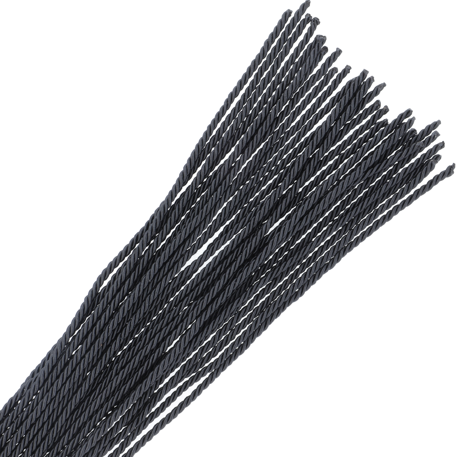Darkness - Martinet Bondage Tressé Noir - 50 cm