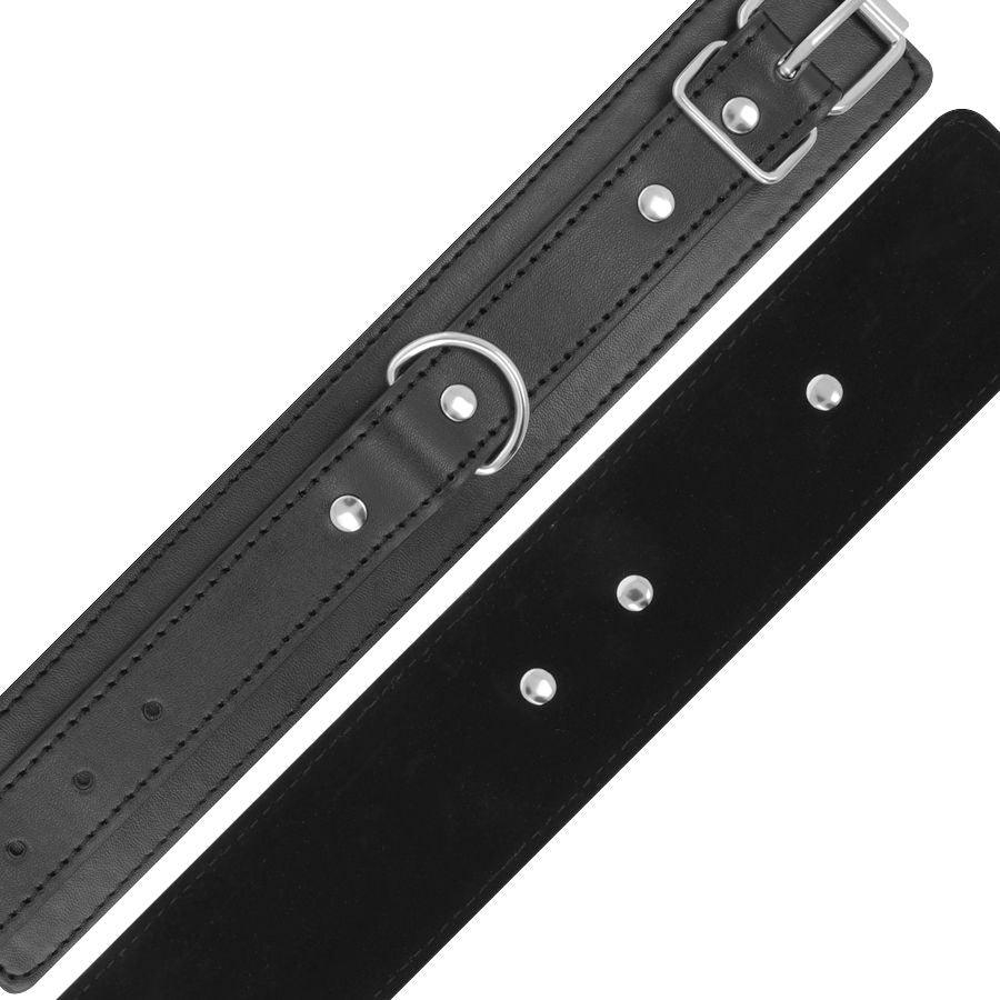 Darkness – Menottes BDSM en Cuir Noir Réglables