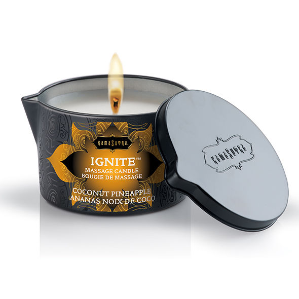 Kamasutra - Bougie de massage Ananas Noix de coco - 170 gr
