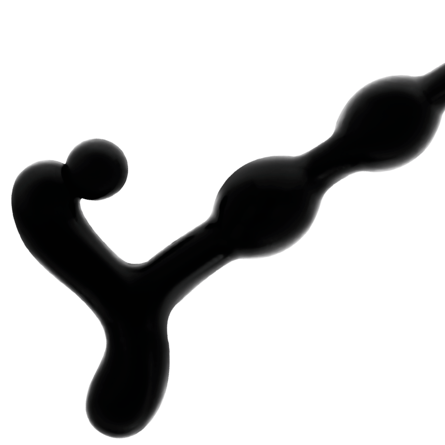 Chapelet Anal Perles Anales 22cm Noir - Addicted Toys