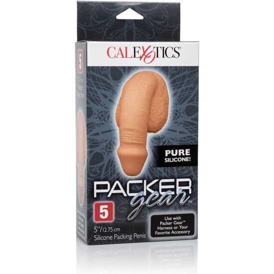Pénis en Silicone Packer Gear 12,75 cm Caramel - Calexotics