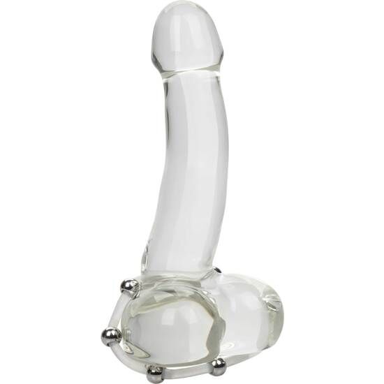 Anneau Pénien Silicone Perlé Acier XL - Calexotics