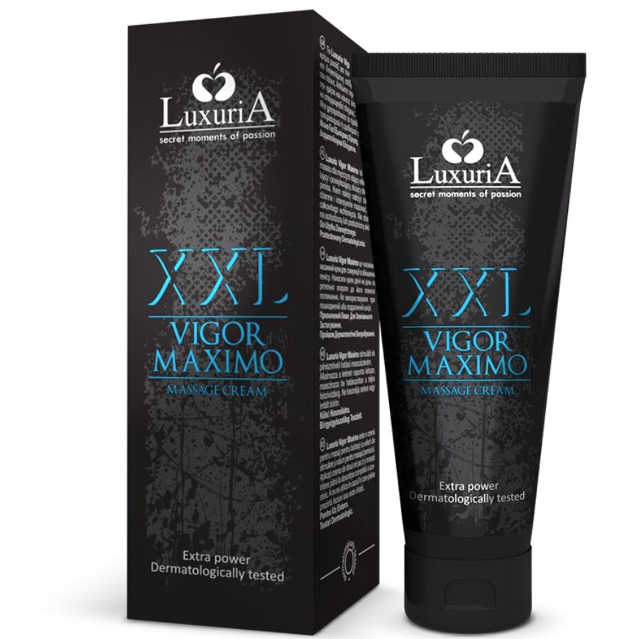 Crème de Massage Vigor Maximo XXL 75ml - Intimateline Luxuria - INTIMATELINE LUXURIA