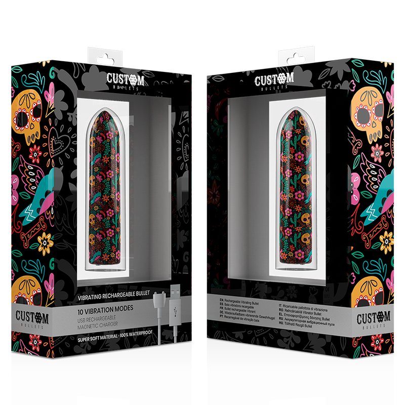 Balle vibrante florale rechargeable Custom Bullets - Custom - CUSTOM BULLETS