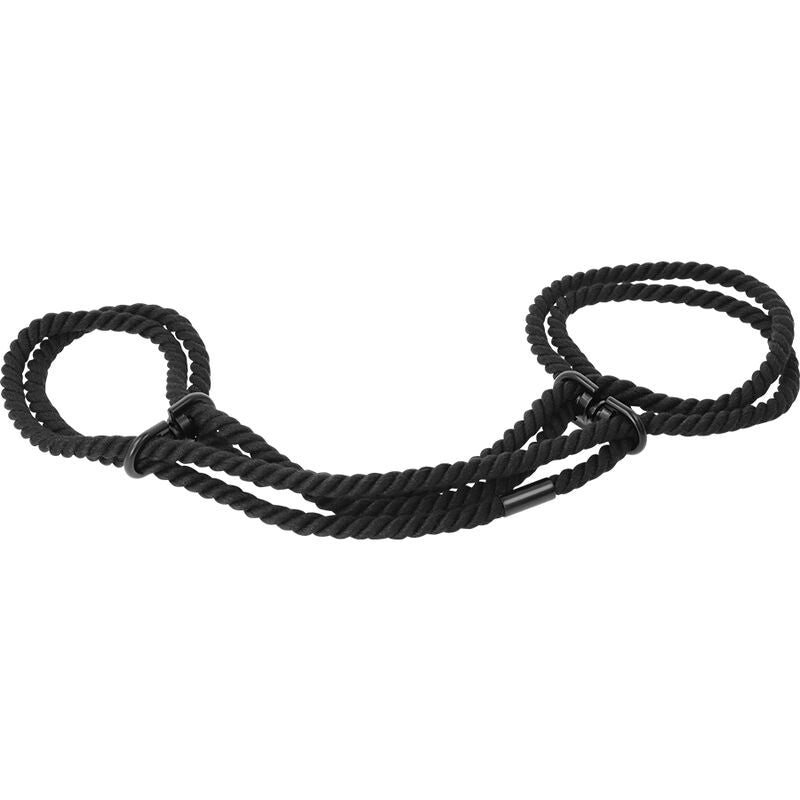 Darkness - Menottes pour cheville en Corde shibari Noir