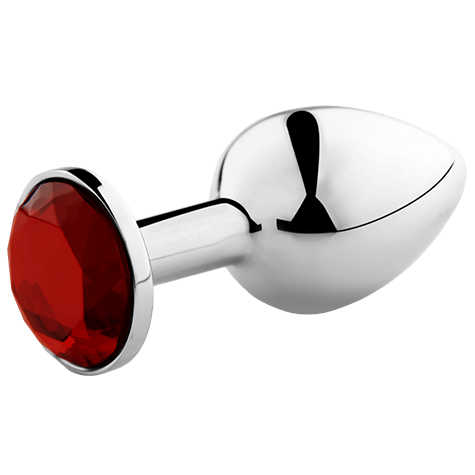 Secret Play - Plug Métal Bijou Rouge - Taille M
