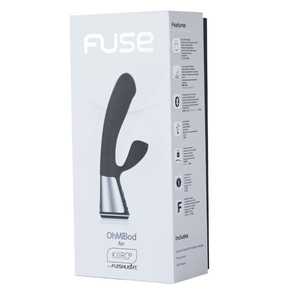Vibromasseur Rabbit Connecté OhMiBod Fuse Noir - Kiiroo