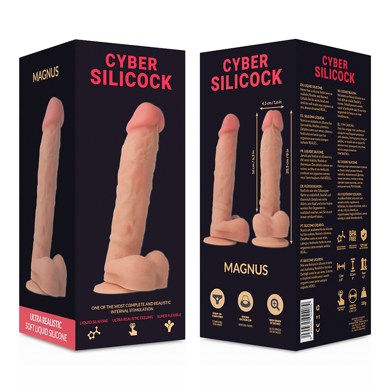 Gode Réaliste Cybersilicock XL Chair avec Ventouse - Cybersilicock