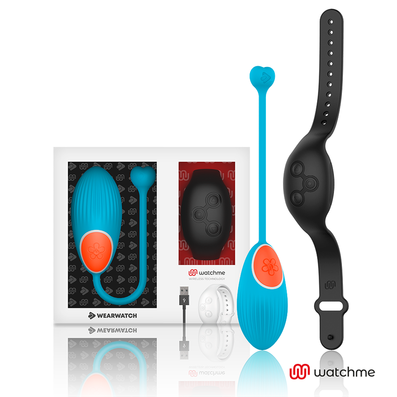 Wearwatch - Oeuf vibrant télécommandé bracelet - Bleu/Noir
