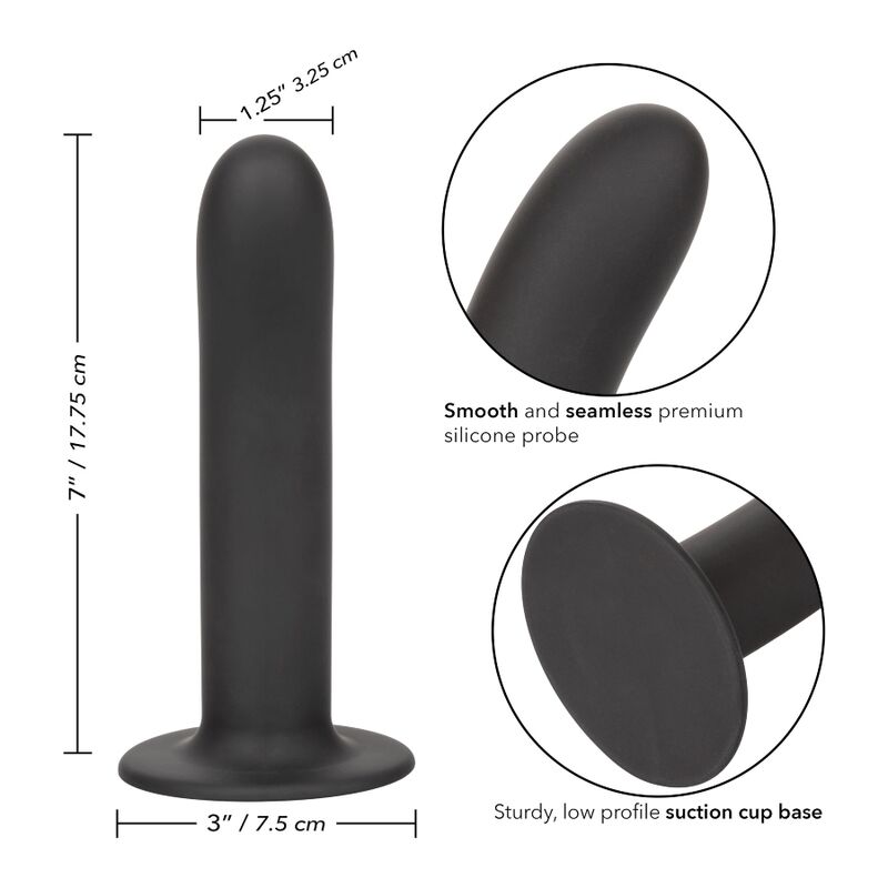 Gode Courbé Boundless 17.8cm Base Ventouse - CalExotics