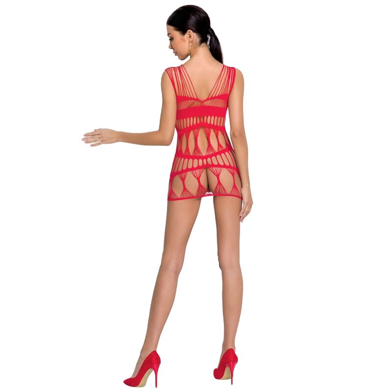 Bodystocking Résille BS089 Rouge Taille Unique - Passion