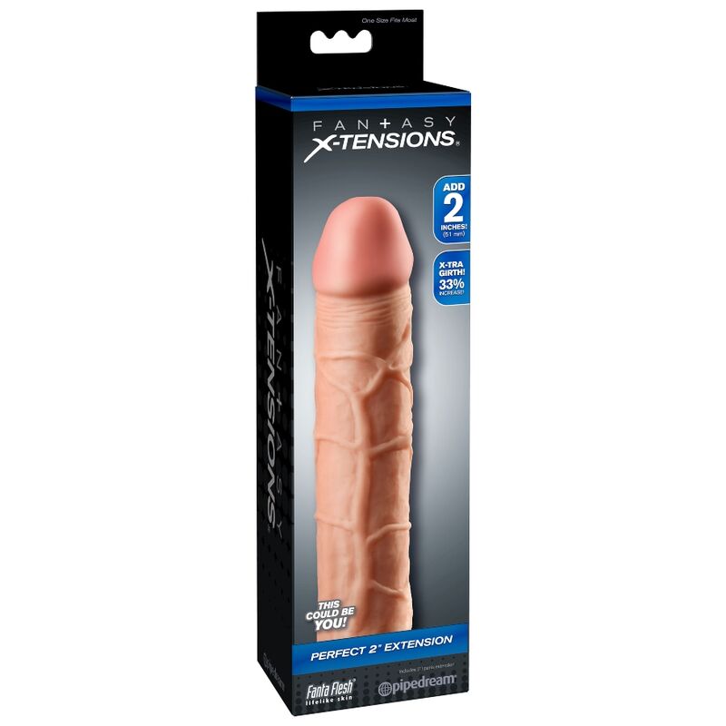 Gaine de Pénis Réaliste Fantasy X-Tensions Perfect 2 Beige