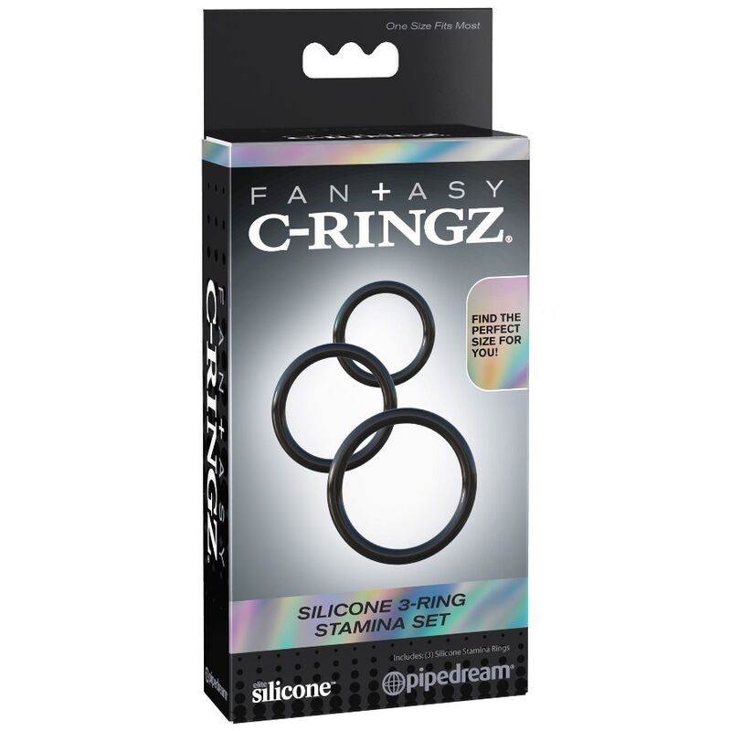 Anneaux Péniens Set 3 Tailles Silicone Stamina - Fantasy
