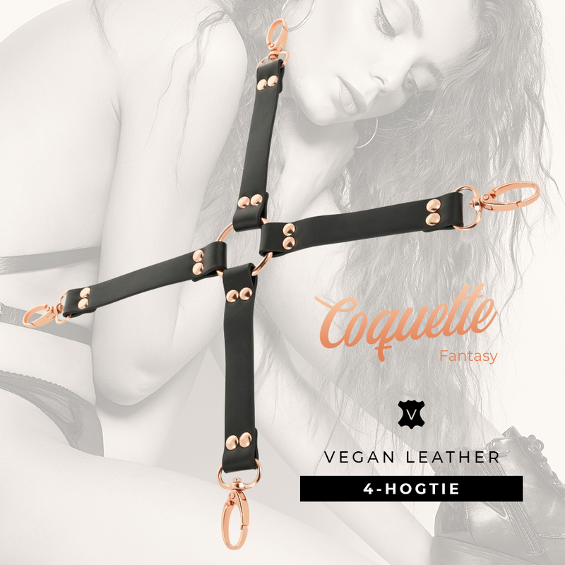 Connecteur Hogtie en X Coquette Chic Desire Noir - Fantasy
