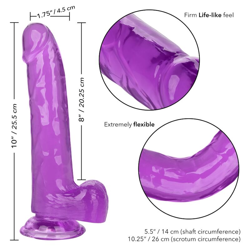 Gode Réaliste Size Queen Violet XL 20,3 cm - CalExotics