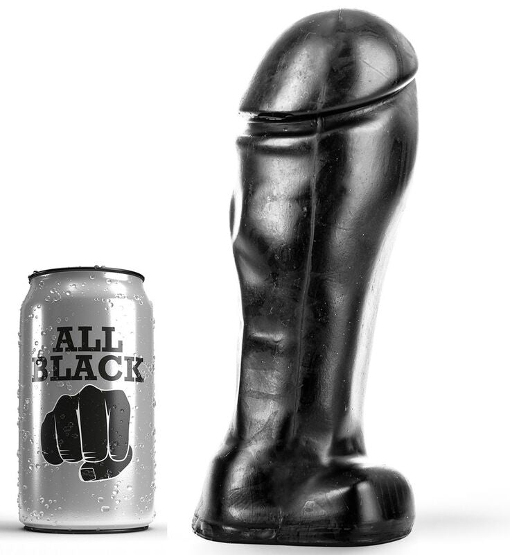 All Black - Jouet Anal XXL en forme de pénis - 22 cm