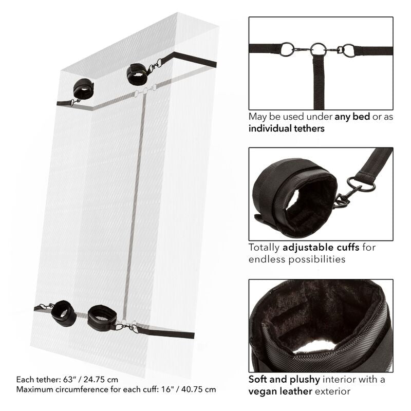 Kit Attaches de Lit Boundless Noir - Calexotics