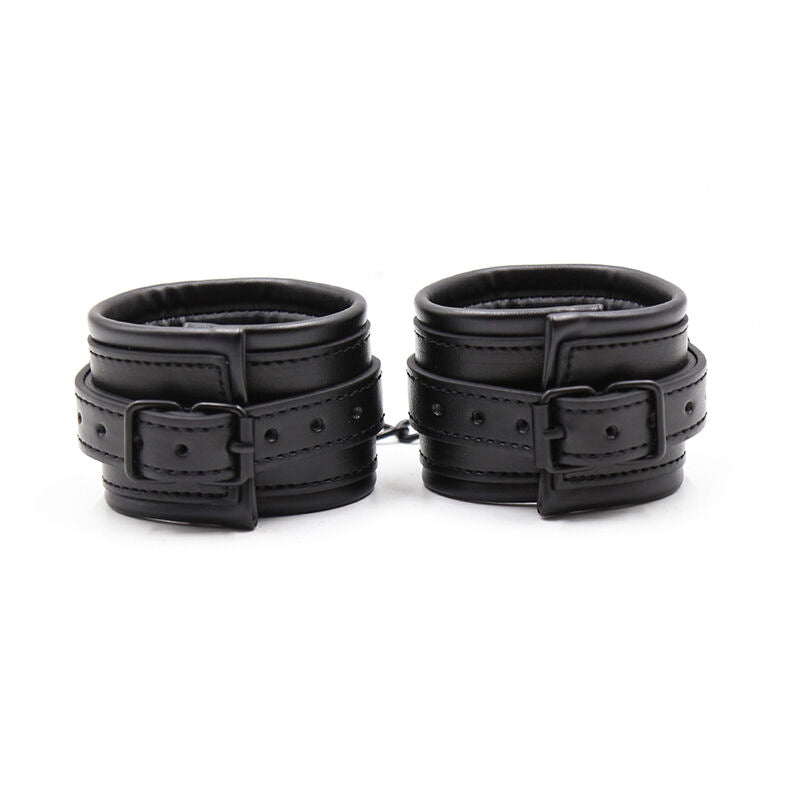 Menottes en cuir ajustables taille unique - Ohmama Fetish - OHMAMA FETISH