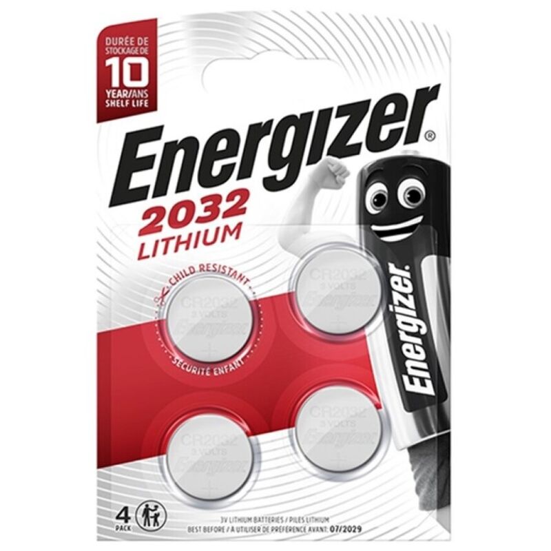 Piles Bouton Lithium CR2032 3V Pack de 4 - Energizer