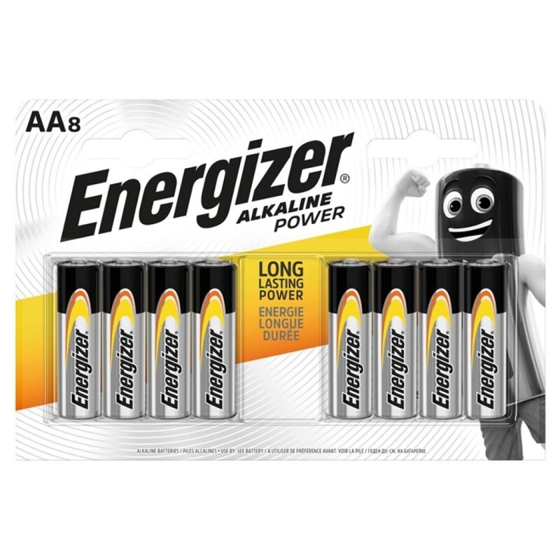 Piles Alcalines Energizer Power AA LR6 Lot de 8 - Energizer