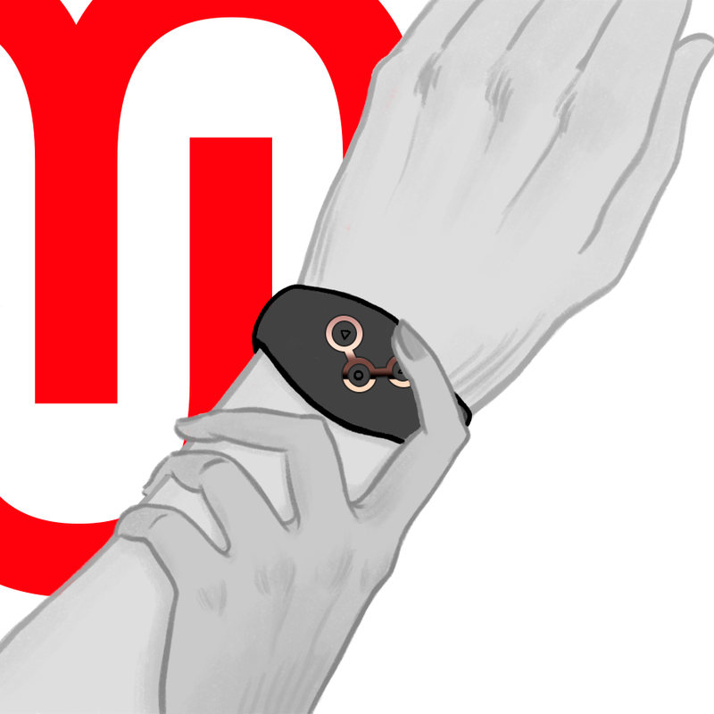 Watchme - montre à télécommande à technologie sans fil jet et cuivre