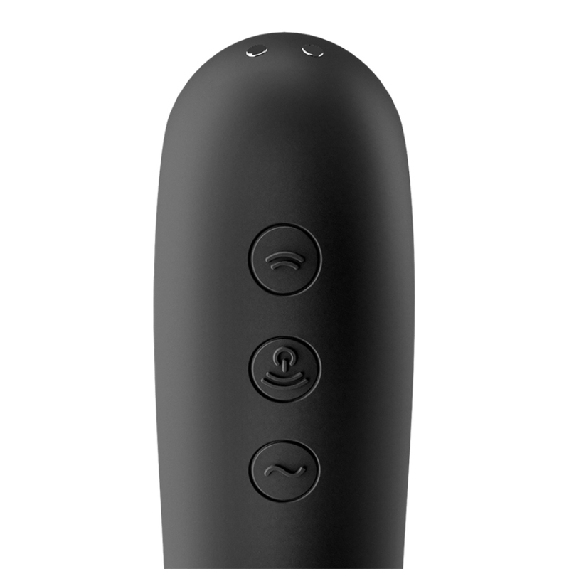 Vibromasseur 2 en 1 Dual Kiss Noir - Satisfyer