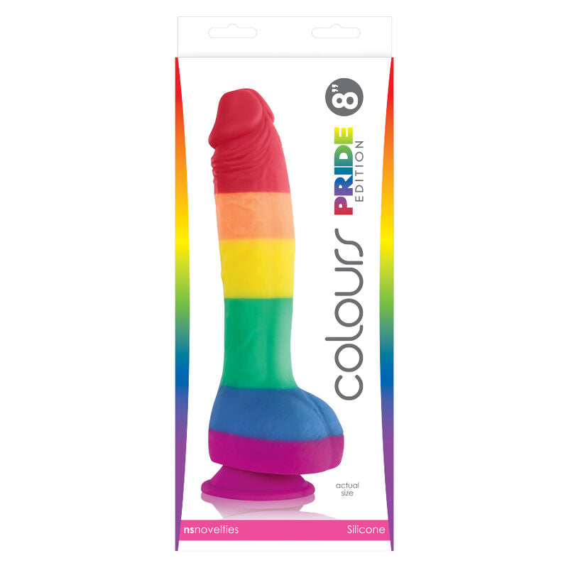 NS Novelties - Gode Ventouse Réaliste Couleur Pride / 19 cm