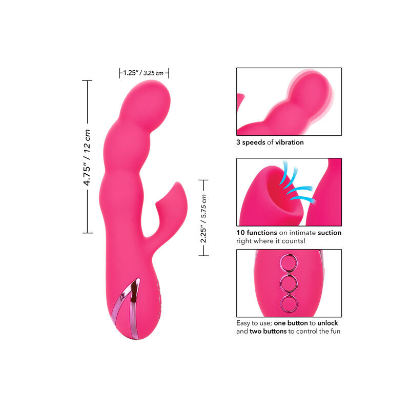 Stimulateur Rabbit Oceanside Orgasm Bleu - CalExotics