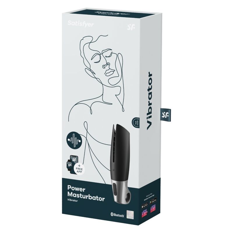 Masturbateur Connecté Power Masturbator Noir - Satisfyer