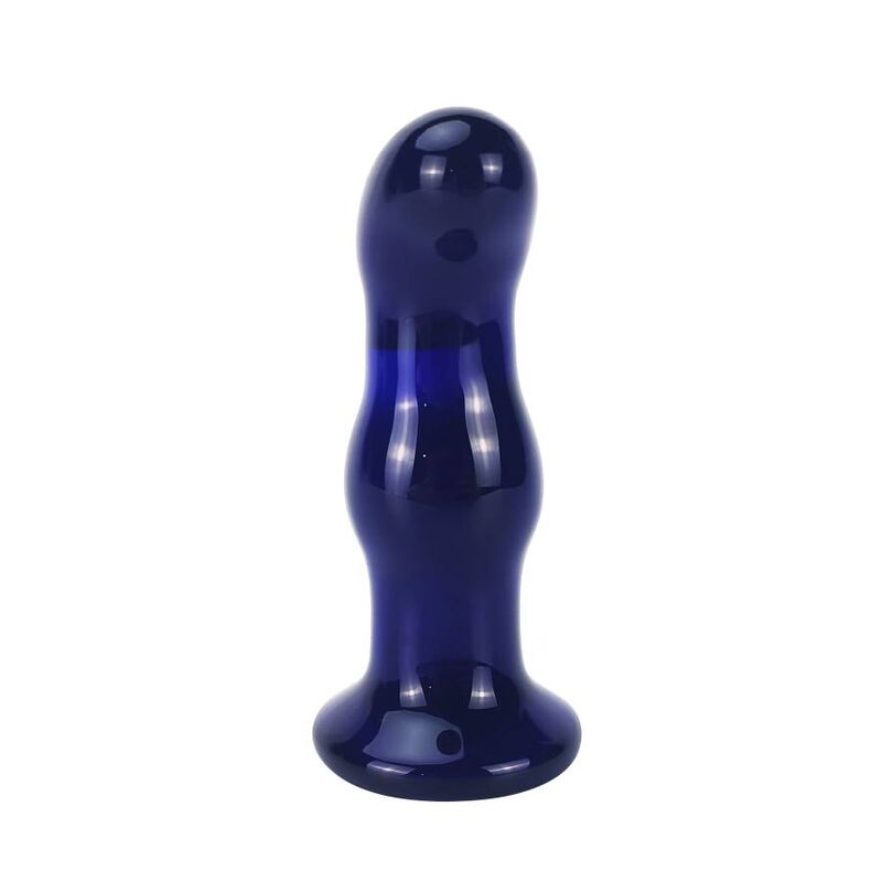 Toyjoy - Plug Anal en verre The Gleaming Bleu
