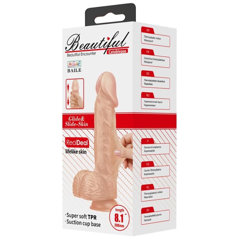 Baile - Gode Réaliste avec ventouse Chair - 20,6 cm