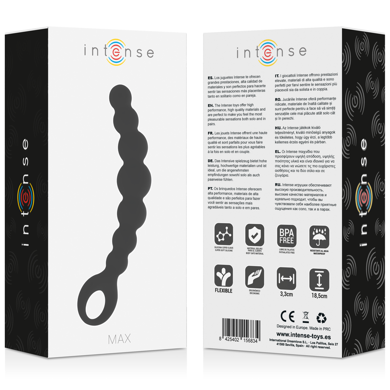Perles Anales Intense 18,5 cm Noir - Intense