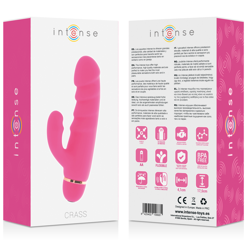 Vibromasseur Rabbit Intense Crass 20 Vitesses Rose - Intense