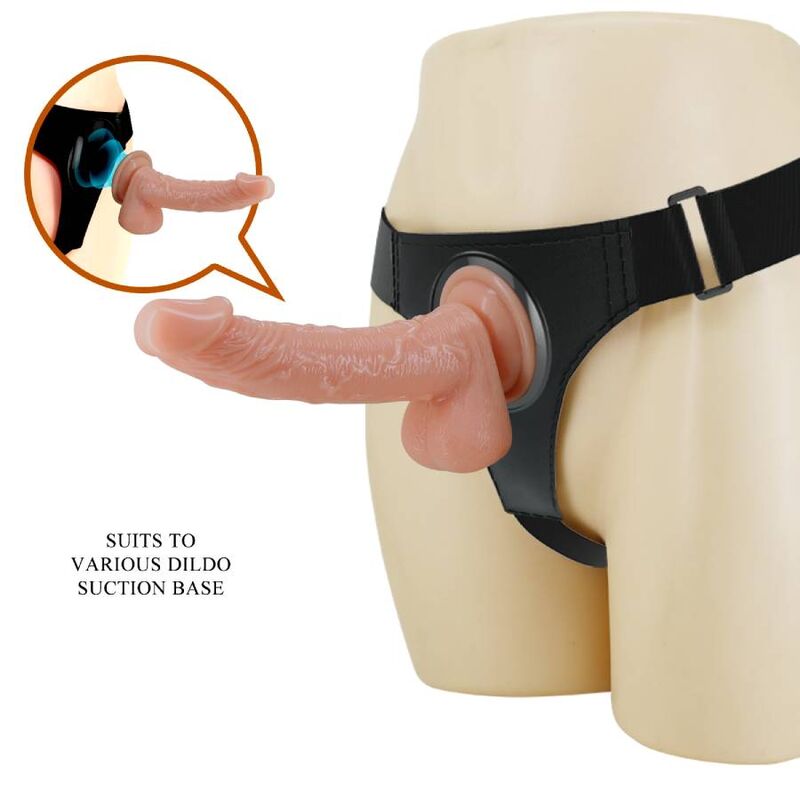 Pretty Love - Gode Ceinture avec Gode Ventouse Naturel / 19 cm