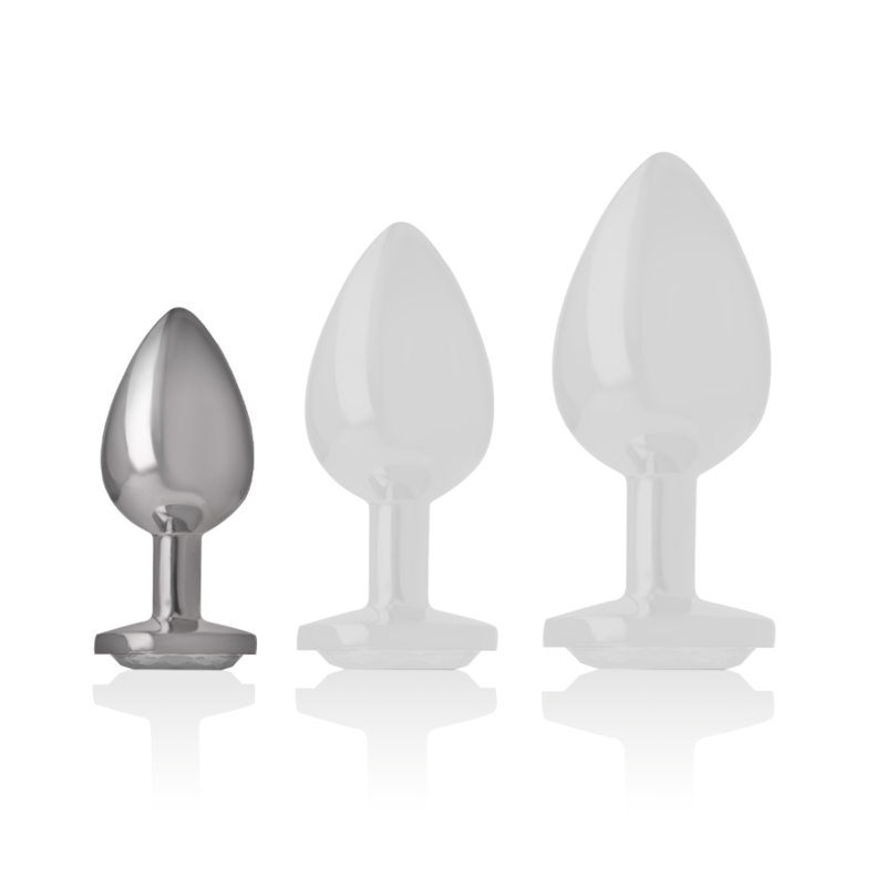 Plug Anal Bijou Intense Crystal Argent Taille S - Intense