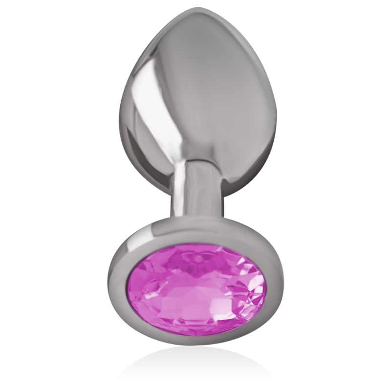 Plug Anal Intense Métal Cristal Rose Taille S - Intense